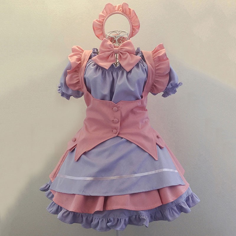 最新 メイド服 アニメメイド コスプレ  6点セット 超萌え かわいい ワンピース
